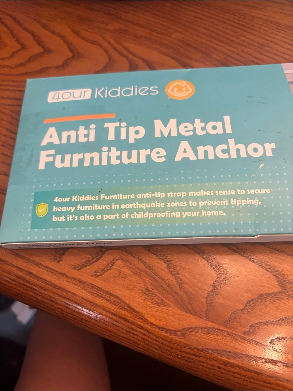 Anti-Tip Metal Furniture Anchor Pack - White, 10-Pack